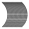 18 Pieces Rim Color Wheel Sticker Bicycle Scooter Styling Reflector Decal Motorcycle Reflective Strip Reflective Rim Tape