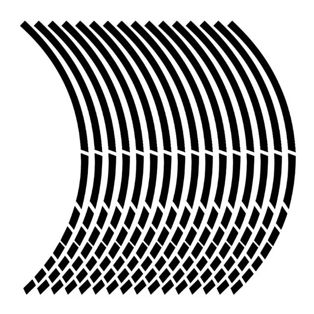 18 Pieces Rim Color Wheel Sticker Bicycle Scooter Styling Reflector Decal Motorcycle Reflective Strip Reflective Rim Tape