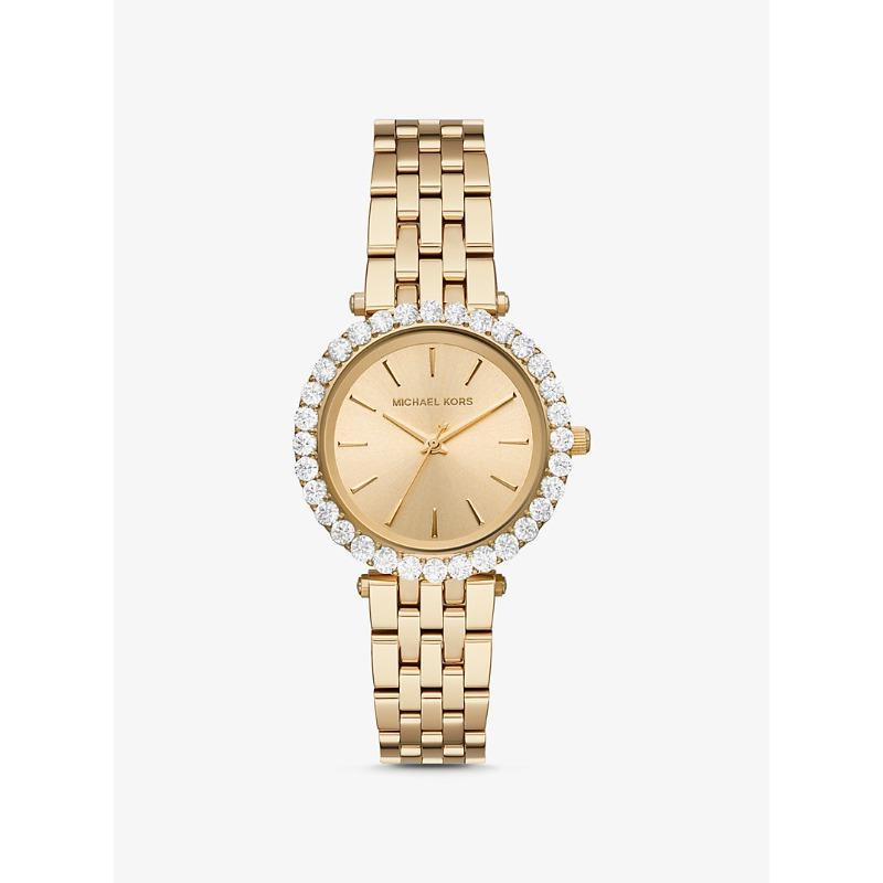 Часы Michael Kors Darci с паве, золотистый тон, MK4513 золотой