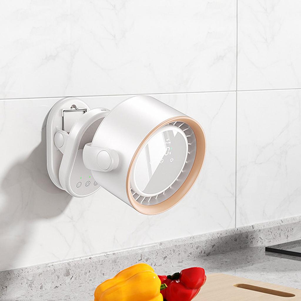 Tilt Desk Fan 100 Speeds USB   Desktop Wall Mounted Clip On 4000mah Battery Bladeless Quiet Cooling Fan