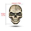 3D Autoaufkleber Premium Krieger Metall Auto Seitenkotflügel Heckklappe Totenkopf Emblem Abzeichen Aufkleber für jedes Fahrzeug LKW Auto Motorrad Wohnmobil