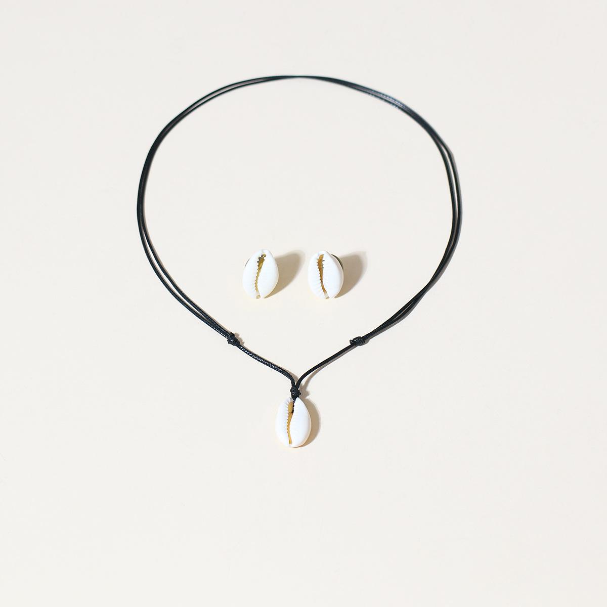 

JMXD-аксессуары ins Wind Jewelry Life ожерелье серьги в форме ракушки комплект