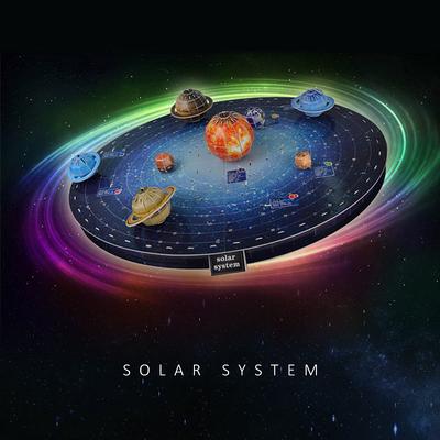 3D Solar System Puzzle Set Planet Board Paper DIY Learning Education Science Toy 