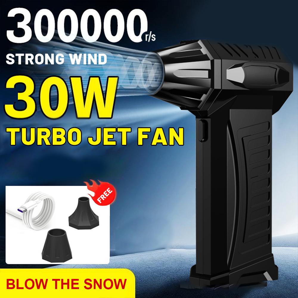 

Violent Fan 300000RPM / 400000RPM Powerful Air Blower Vacuum Dust Cleaner Charging Strong Winds 58m/s Brushless Turbo Jet Blower