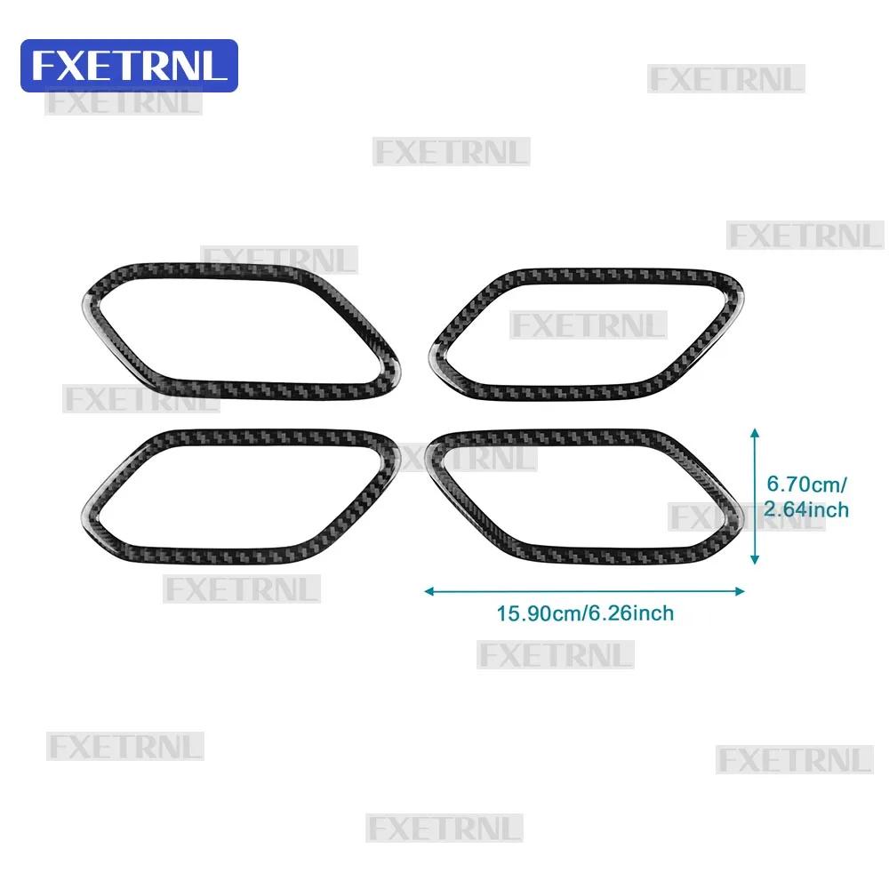 Soft Carbon Fiber For Dacia Duster III 2018-2027 Bigster 2025-2027 Sandero Jogger 2021-2026 Inner Door Handle Frame Trim Sticker
