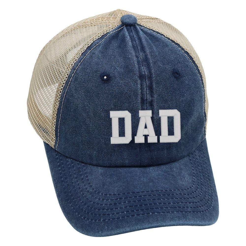 Adjustable DAD MOM Baseball Hats Hip-hop Sunscreen Mesh Hats Washed Distressed Faded Cap Man Women