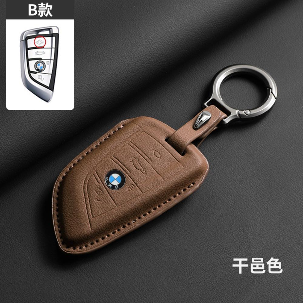 Leder für BMW Schlüsselhülle für 3 5 7 Serie Schlüsselabdeckung Schale Schutzhülle für 525 4 Serie Trendiges Unisex-Accessoire