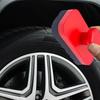 Red Tire Dressing Applicator Tire Sponge With Lid Reusable Brush Car Wheel Polishing Waxing Tire Sponge Brush For Exterior Wash