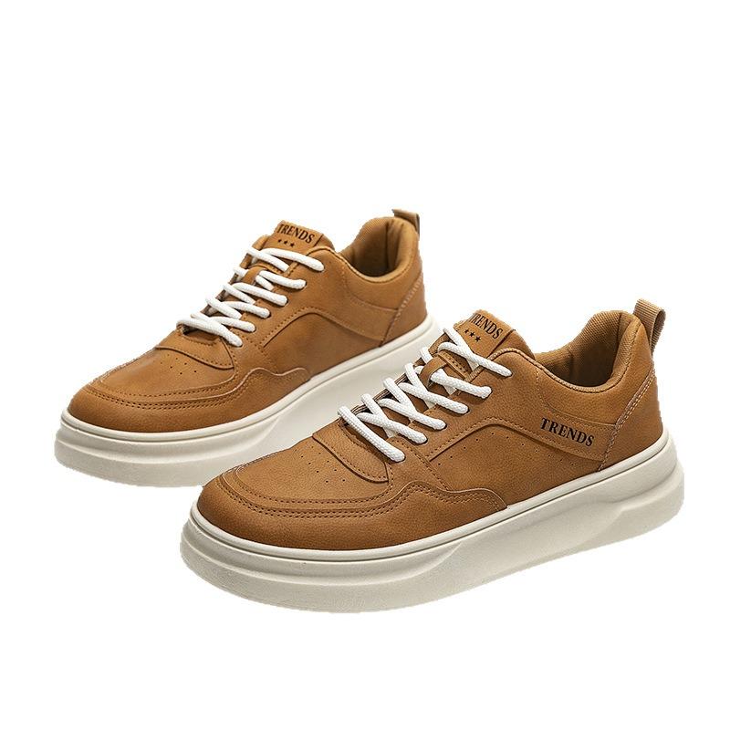 Autumn Men's Shoes New Little White Shoes Trendy Low-top Board Shoes Trendy Men Breathable Comfortable Sports Shoes Fashion