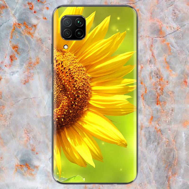 Sommer Gänseblümchen Sonnenblume Für Huawei Mate 40 30 20 20X 10 RS P Smart 2021 2020 Z S Pro Plus Lite 2019 Handyhülle Schale