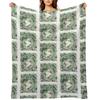 Vintage Ireland Postage Map Throw Blanket Softest Blankets For Baby Weighted Tourist Blankets