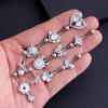 Fashion Belly Button Rings Simple Stainless Steel Heart Navel Piercing Barbell For Women Sexy Body Piercing Jewelry Gifts