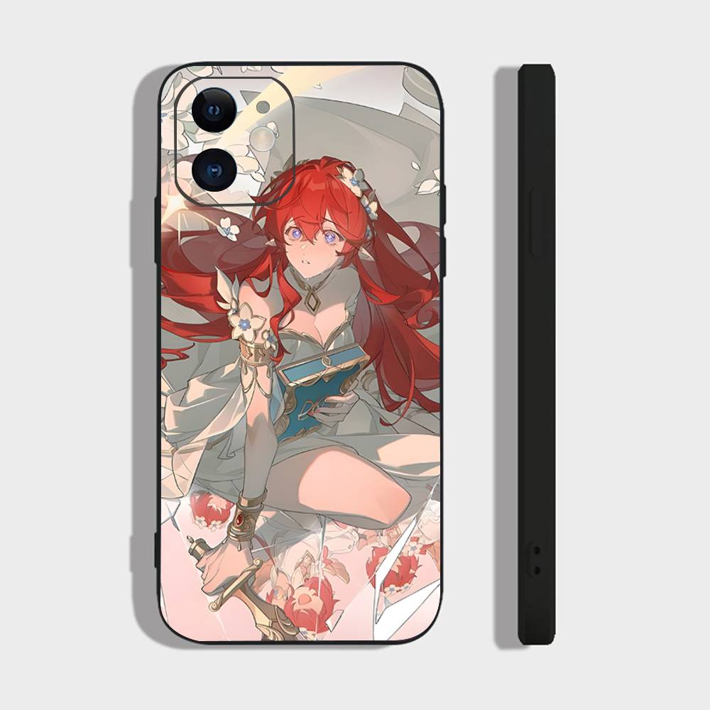 

Чехол для телефона Tribbie Honkai Star Rail Для iPhone 17 Air 16 15 14 13 Pro Max 11 12 Черный Силиконовый Чехол IPHONE 12