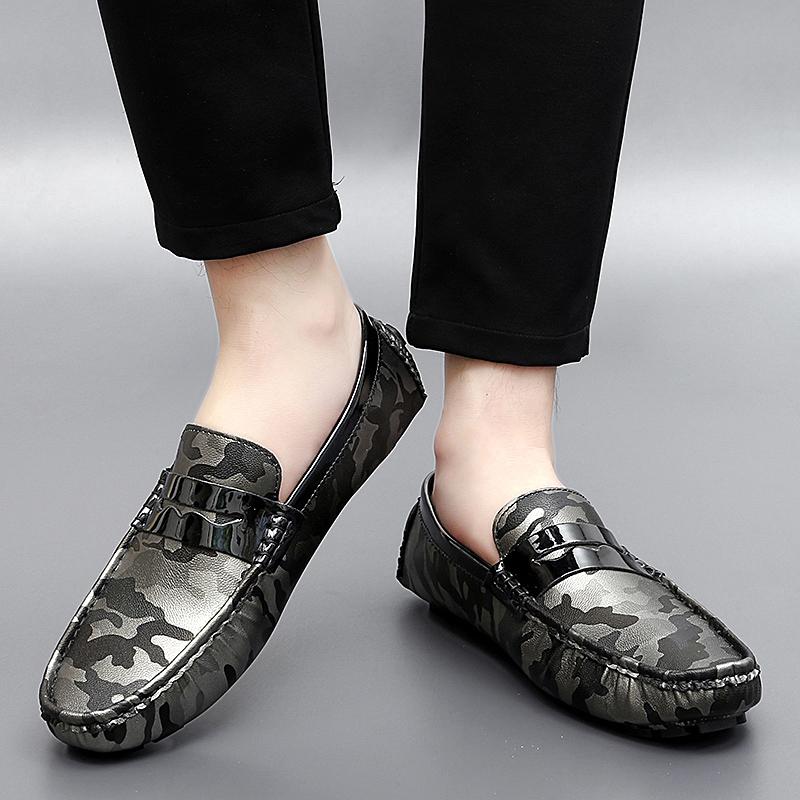 Dámské Pohodlné Baleríny Ležérní Nazouváky Pánské Mokasíny Loafers Řidičské Boty Unisex Větší Velikost Kamufláž Zlaté Stříbrné Boty