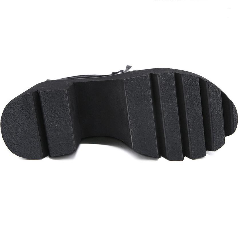 Модные ботинки на платформе с цветочным узором — фото 7