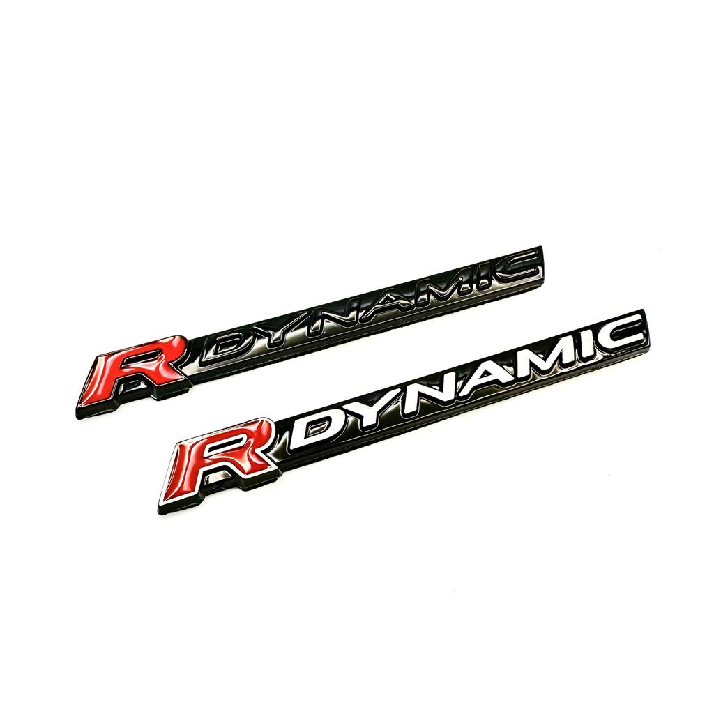 2 Stück RDYNATIC Metall Auto Logo - Geeignet für Land Rover Range Rover Stern Ader Blatt Platte Seitenetikett Hecketikett Autoemblem