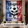 Custom Text Tapestry France national football team Print Wall Tapestry Indoor Living Room Wall Decor
