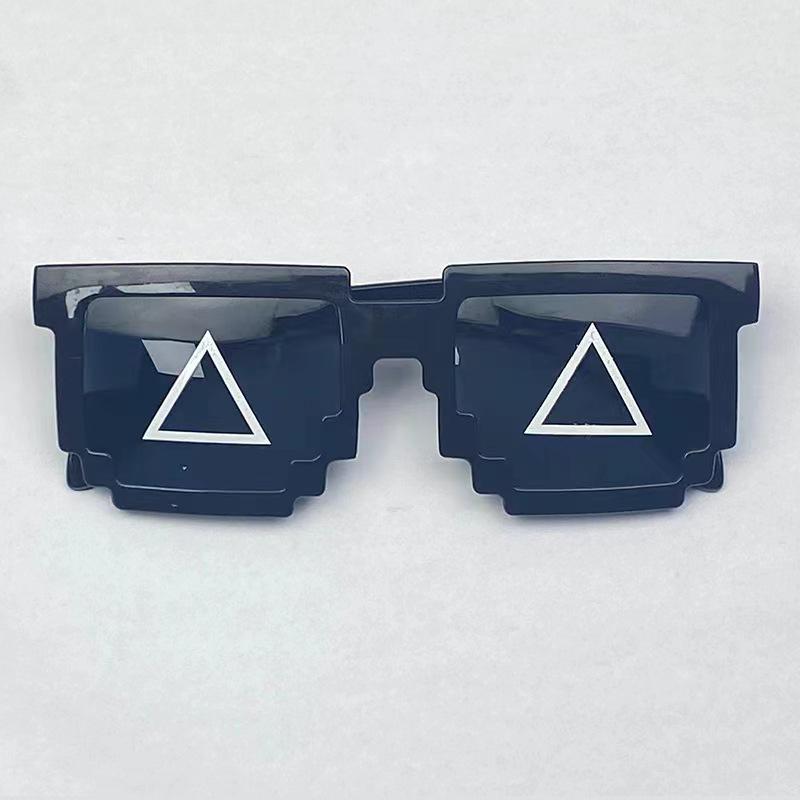 Pixelated Mosaic Glasses: Trendy Groomsmen Prank Shades for Weddings & Events