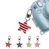 Lovely Star Charm Keyring Alloy Resin Detachable Striped Star Pendant Hanging Decoration For Women Girls Fashion