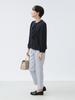 LIFE STORE by BEAMS Navy Front Ruffle Blouse BMING Women's (S-L)