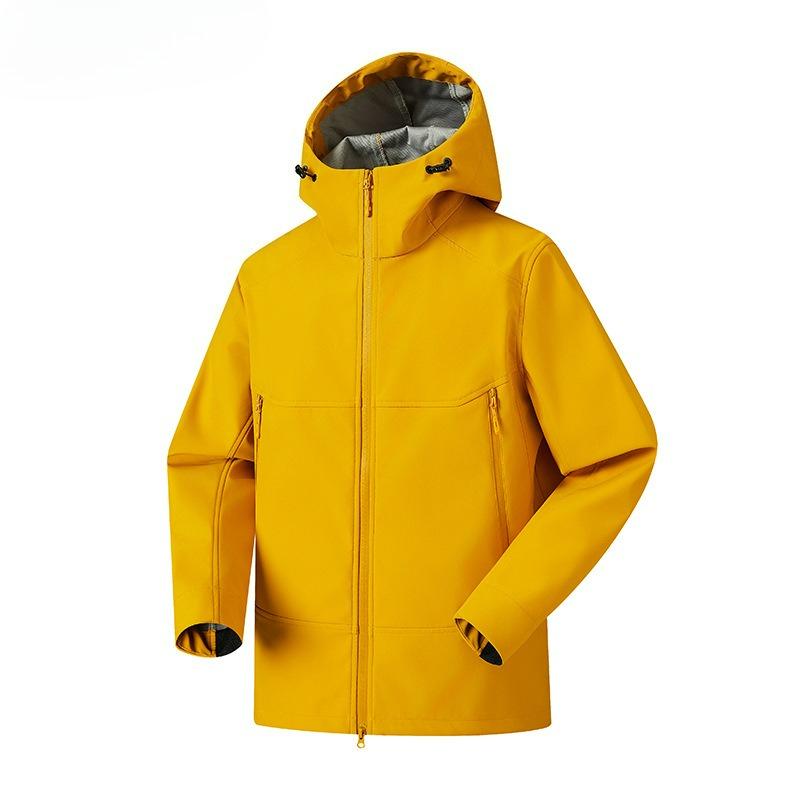 Veste à capuche softshell pour sports d'extérieur Trois-proof Veste décontractée pour hommes et femmes Veste Anti-feng Shui