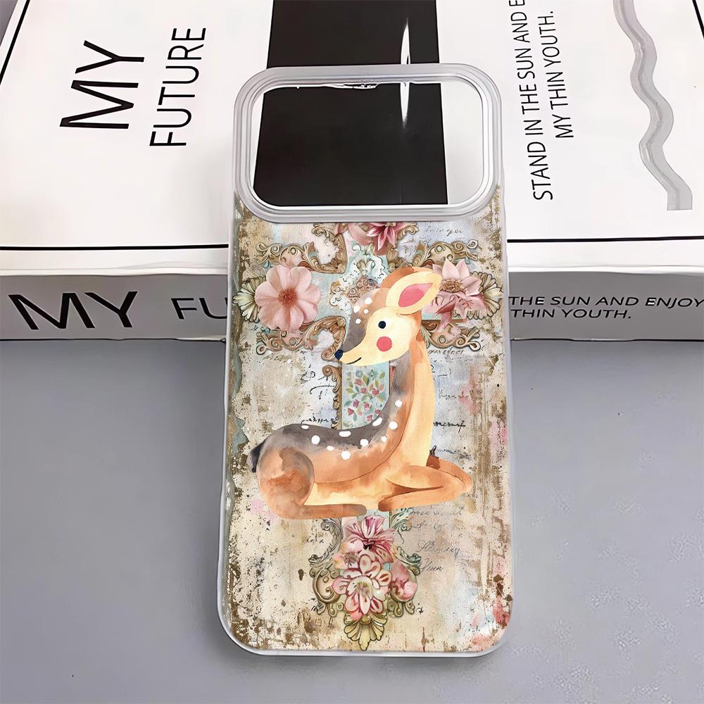 

The Little Deer Among The Flowers Phone Case For IPhone 17 Pro Max 17Air 11 13 12 Pro 14 15 16 Plus Soft Silicone Cover Case iphone 15 Pro