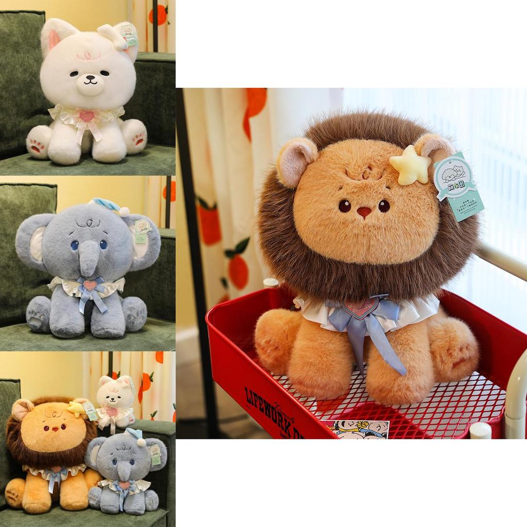 Cane Elefante Leone Peluche Animale Giocattolo Con Imbottitura in Cotone PP Per Regalo di Compleanno dei Bambini