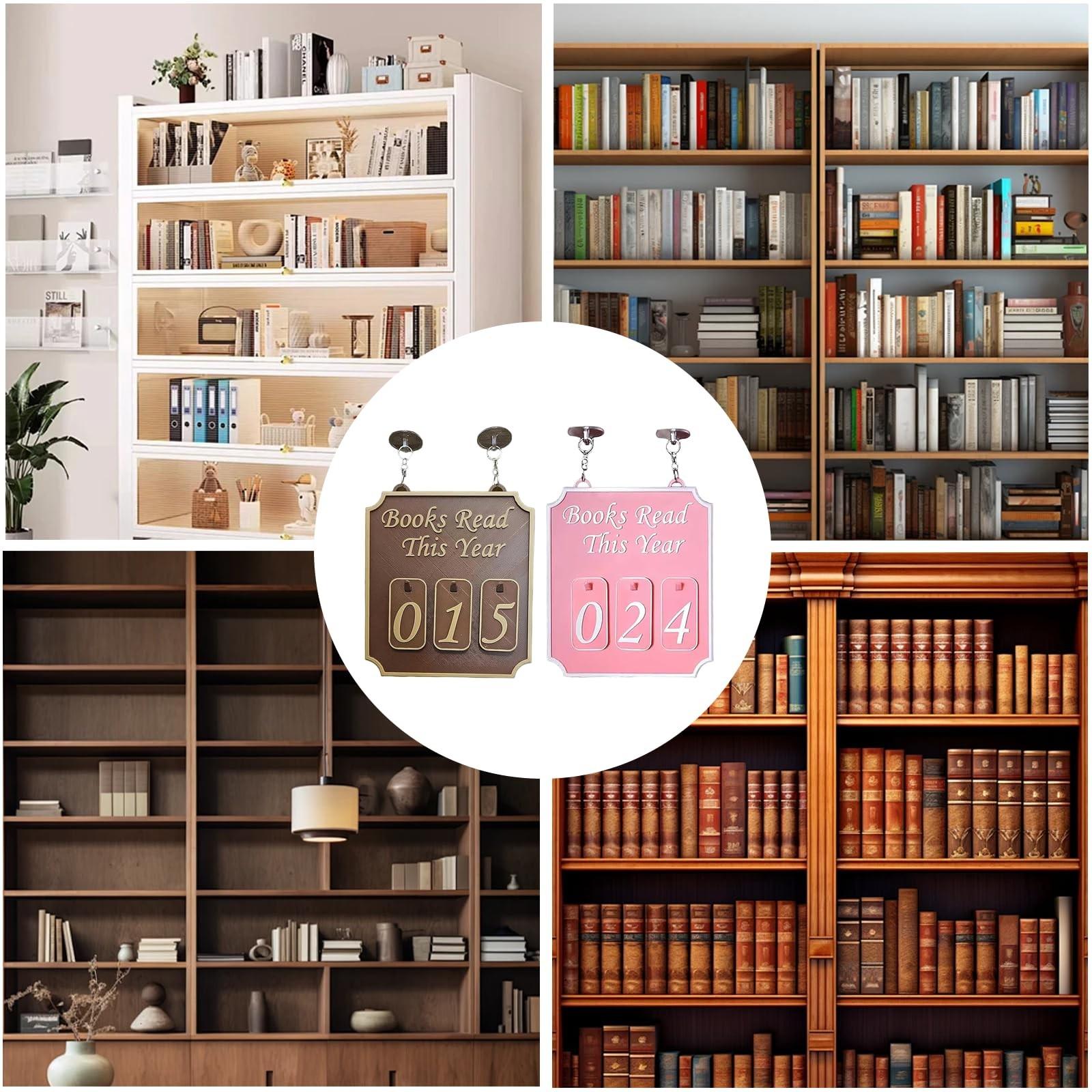 

Полиця підвісна дерев яна ручної роботи для книг, настінна прикраса, знак для книголюба в сільському стилі, підходить для дому або класу One Size коричневий