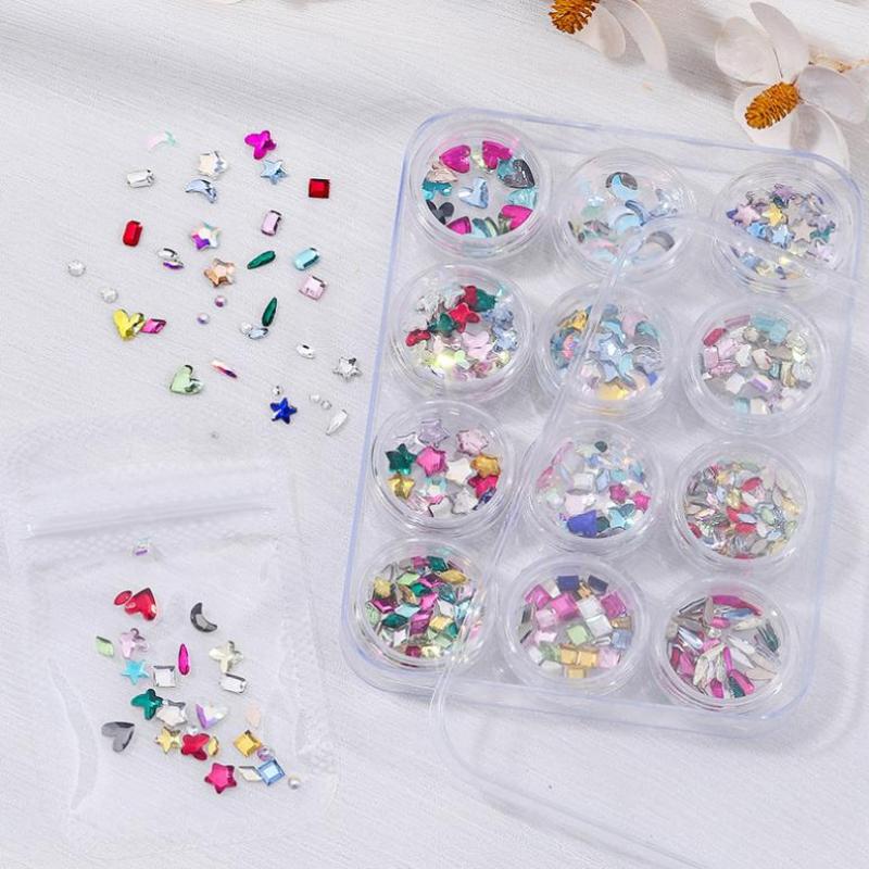 1 Zestaw Dentalne Kryształki na Zęby Kryształowe Szkło Diament Ornament w Kształcie Motyla Narzędzia do DIY Różne Kształty Kolor Ozdoby do Biżuterii na Zęby