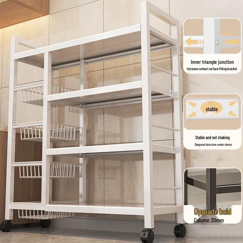 Multi-Layer Kitchen Microwave and Vegetable Storage Rack