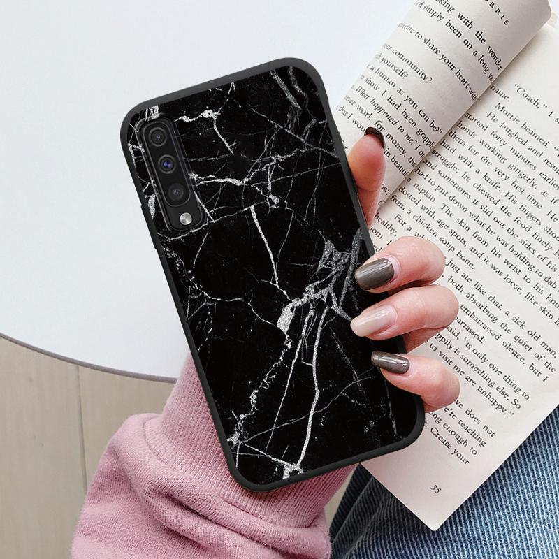 Case For Samsung Galaxy A50 A30S A50S A70 A51 A71 Cover Protective TPU Fundas Fashion Marble Stone Texture Coque Capa Silicone