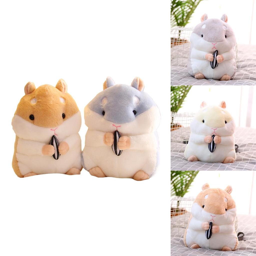 Super Cute Plush Hamster Stuffed Toy Adorable Soft Doll With Pp Cotton Filling Available In Various Colors