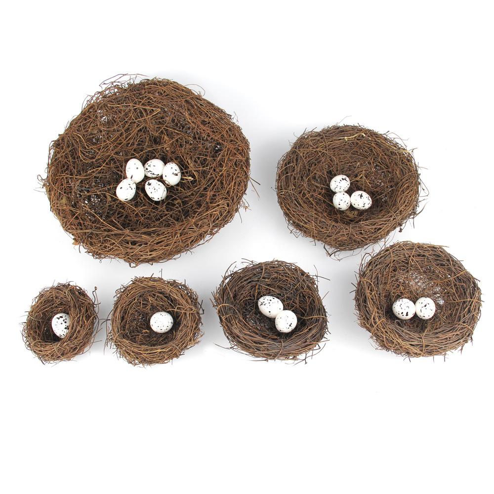 Bird Woven Rattan Bird Nest Birdhouse