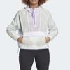 Adidas Color Block Kangaroo Pocket Hooded Sports Jacket Women Jacket Polka-Dot-Green FI0585