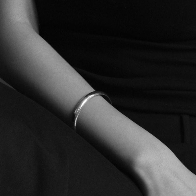 NORMALLEE [Silver 925] Clac Bracelet