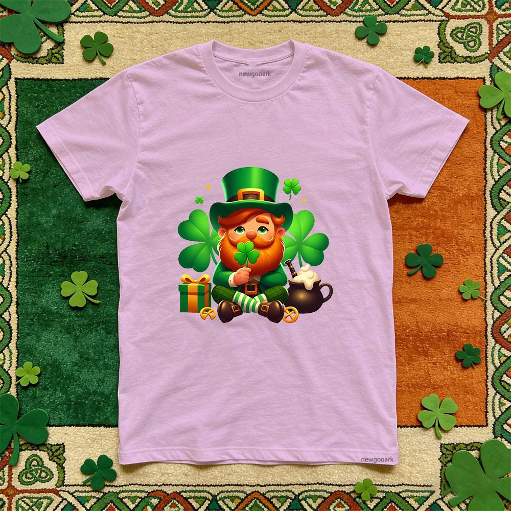 Saint Patrick lucky Irish green Retro t shirt Unisex cotton funny festival printed T shirt Casual woman man Adult Party tee