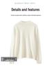 Women's Pure Cashmere High Neck Sweater - Solid Color Knit Pullover