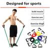 With Handle Fitness Resistance Bands Pull Rope Exercise Cord Stretch Bands  Fitness Equipment