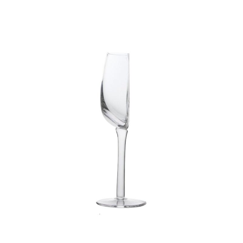 Semicircular Red Wine Cups 140ml Creative Crystal Glass Portable Clear Half Wine Glass fun European Creative Crystal Glass