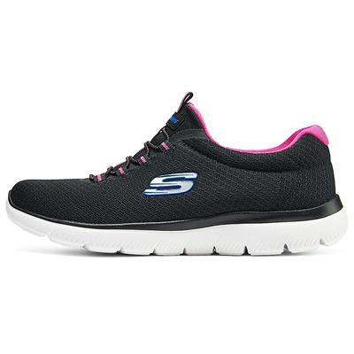 Scarpe Casual Basse Ammortizzanti Traspiranti Versatili Comode Donna sneaker Nero Rosso 12980-BKHP