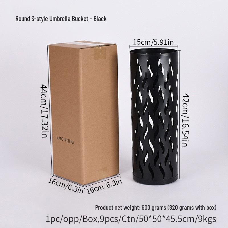 Минималистичная круглая подставка для зонтов с поддоном - Идеально подходит для вестибюлей отелей или домашнего хранения 2280₽