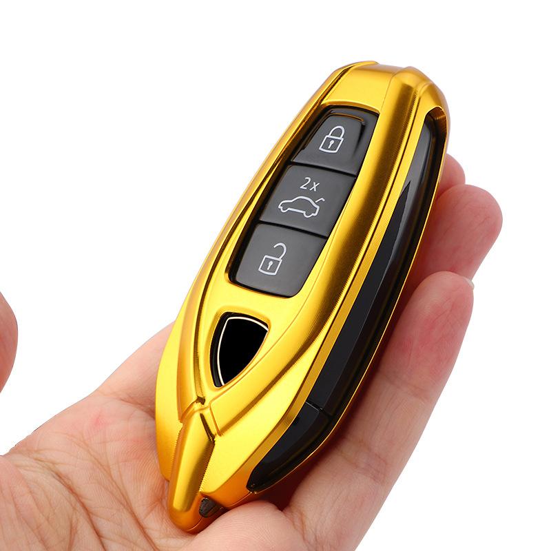 Aluminium Alloy Car Key Fob Case Key Cover For Lamborghini Urus Auto Accessories Ring