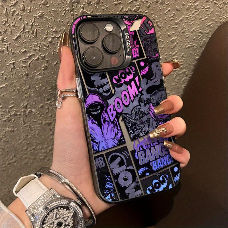 Dark Style Comic Character Phone Case for Apple 16/15/14/13/12/11/X