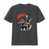 Road Runner Cartoon T Shirt Orange Hot Rod Car Design for Mens Fashion Vintage Washed Breathable Stylish Streetwear Fashion