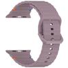 Wave Pattern Silicone Strap: Compatible with Apple Watch Series 7/8/9/10, Colorful Buckle, Ultra Replacement Wristband