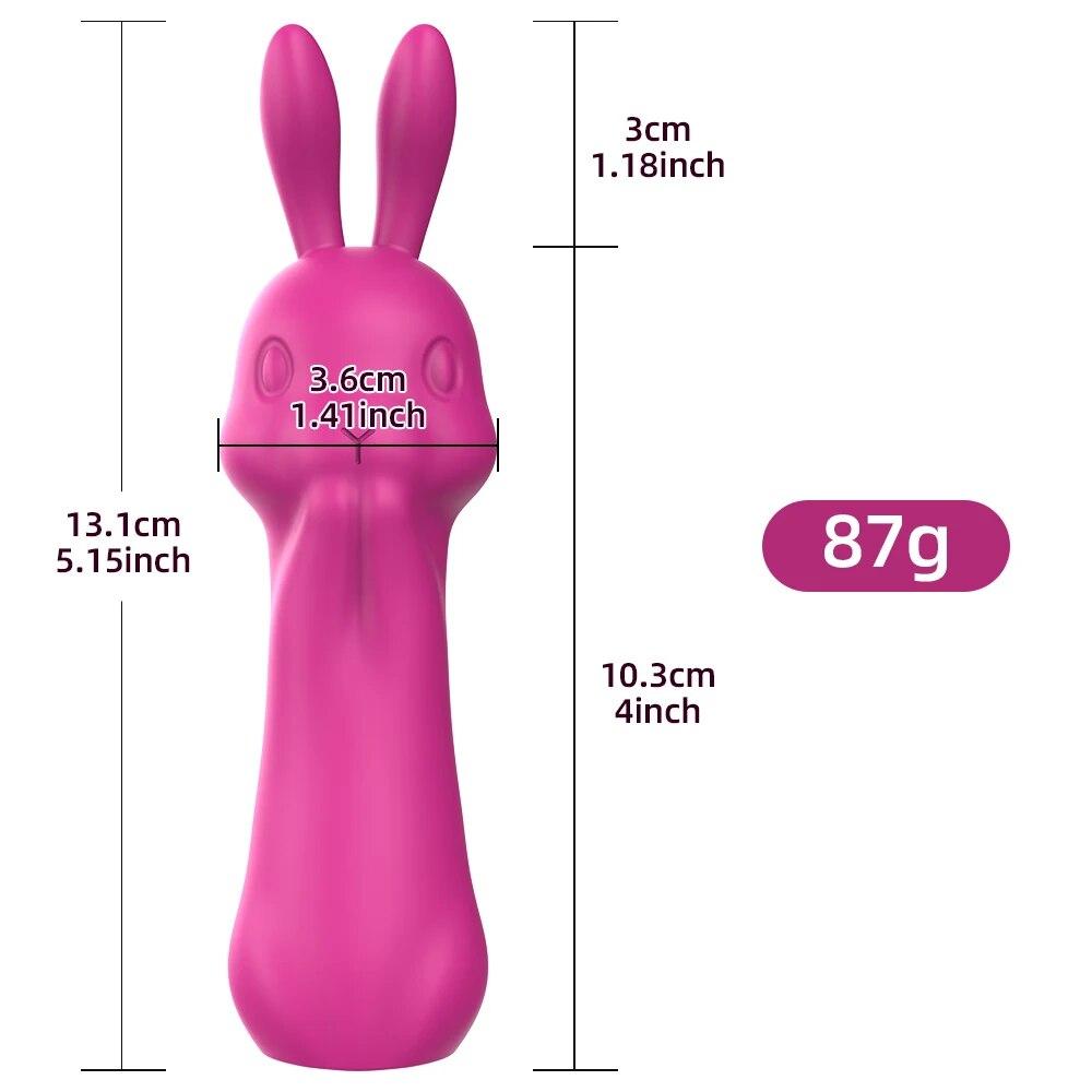 Rabbit Vibrator 10 Mode Clitoris Vibration Dildo Masturbator Female Vaginal Massage Adult G-Spot Stimulator Sex Toys For Women