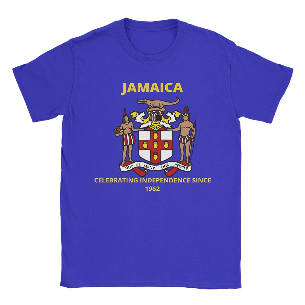 Unisex T Shirt Jamaica Coat Of Arms   TShirts Harajuku  Summer Tee Shirt Vintage Cotton Clothes Gift Idea