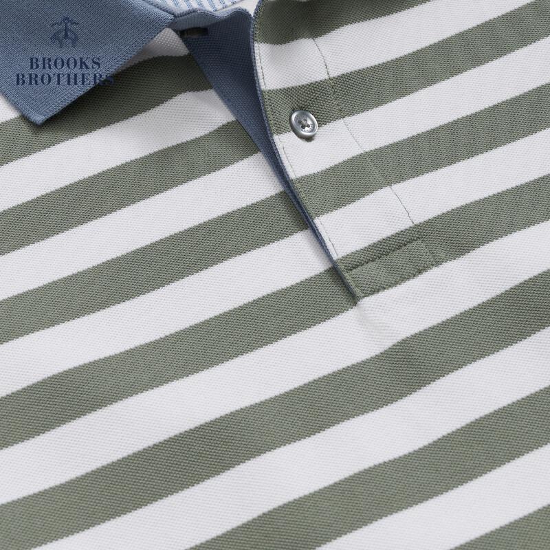 Мужская поло-рубашка в морскую полоску Brooks Brothers XL