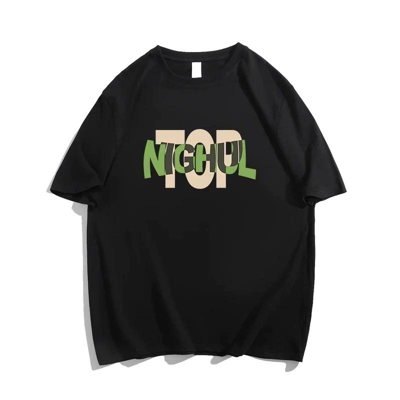 Summer Casual Oversized T Shirt Pure Cotton T-shirts for Men Harajuku Funny Cartoon Print White Y2k Tops Male Streetwear Youth