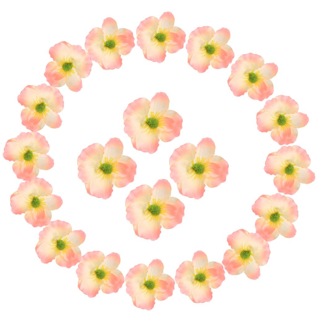 50Pcs Artificial Flower Heads Fake Wildflower Heads Bulk Artificial Flowers for DIY Wedding Bouquets  Party Home Decorations